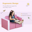 Children's 2-in-1 Sofa Set - Pink