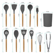 11 Piece Silicone Cooking Tool Set