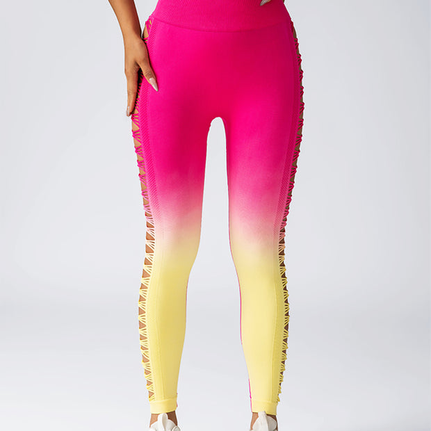 Women's High-Waisted Gradient Yoga Pants
