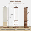 Large Full Length Mirror with Organizer