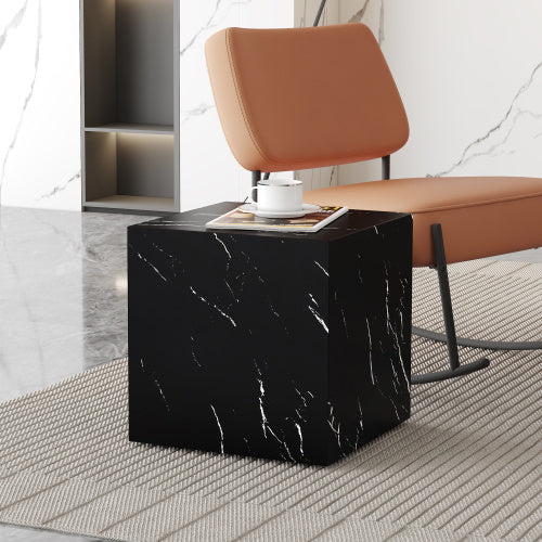 Black Marble Texture MDF Coffee Table