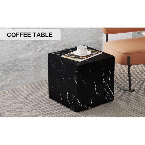 Black Marble Texture MDF Coffee Table