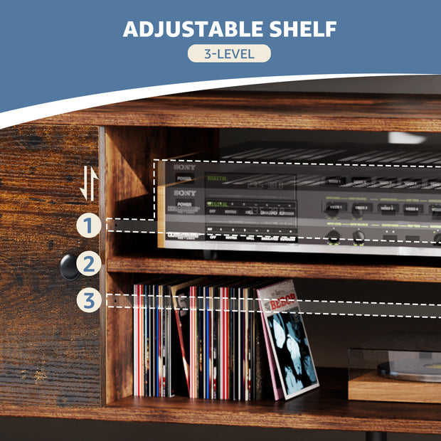 Panel TV Cabinet Can Store Black Cabinets