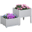 2 Piece Raised Garden Bed With Legs