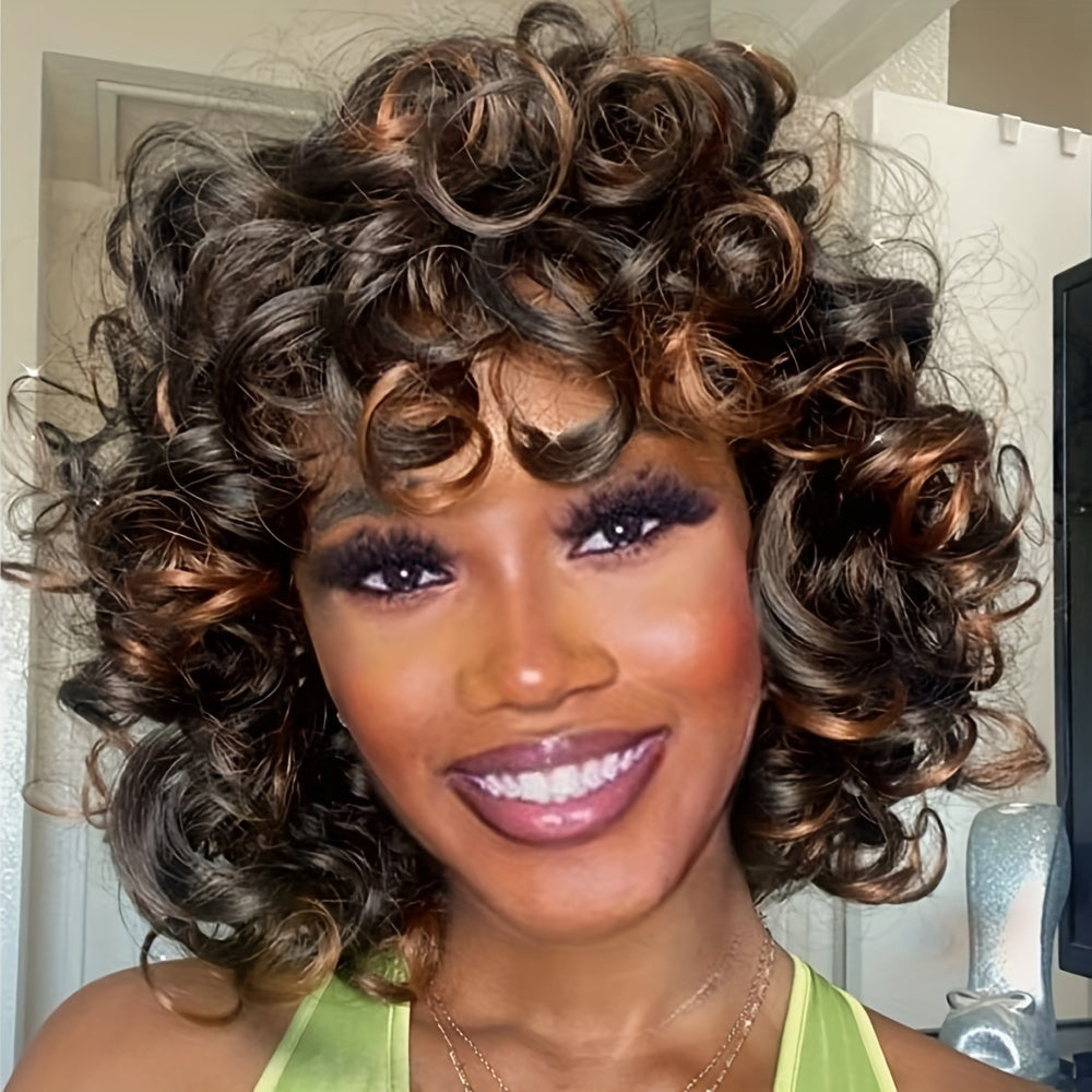 12-inch Multi-color Curly Hair