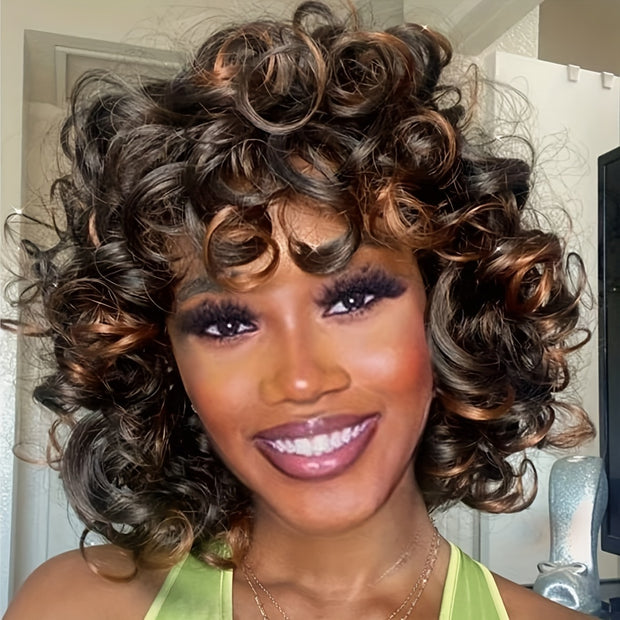 12-inch Multi-color Curly Hair