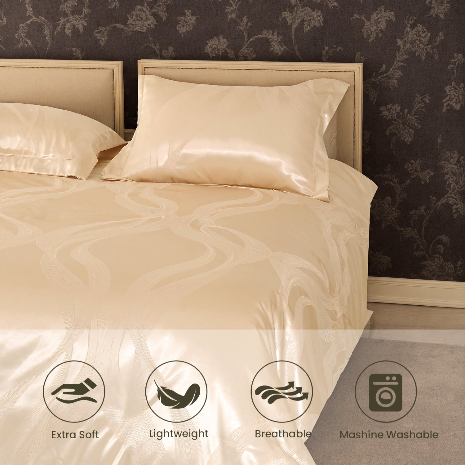 Luxurious Satin Microfiber Bedding