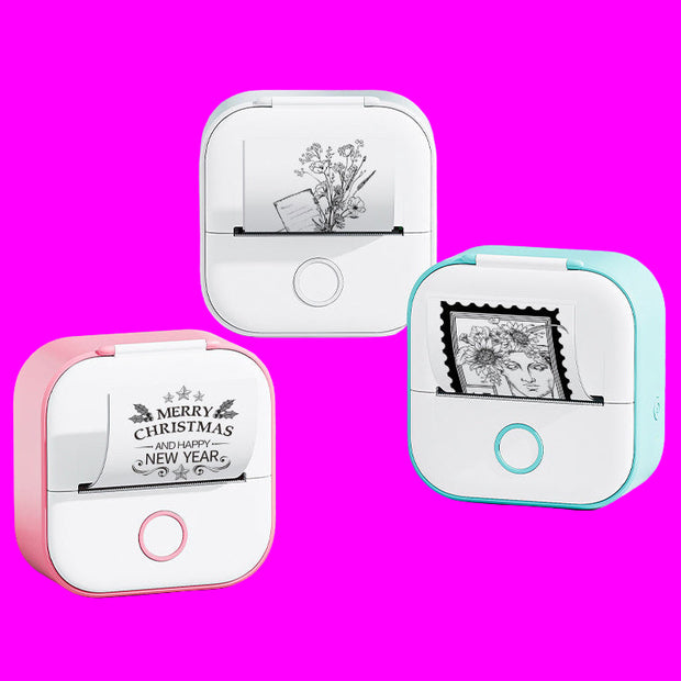 Portable Mini Thermal Label Printer Home Photo Printer Student Wrong Question Printer Bluetooth-compatible Mini Label Printer Price Tag