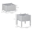 2 Piece Raised Garden Bed With Legs