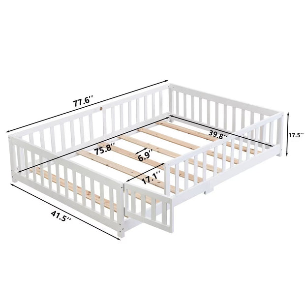 Twin Size Floor Bed With Door