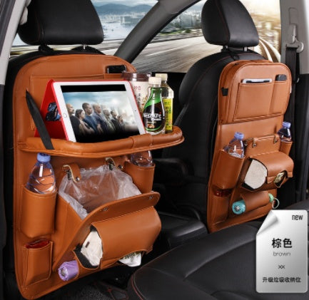 Car Seat Organizer with Tray - Waterproof & Multi-Pocket
