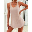 Women's Scoop Neck Solid Sleeveless Summer Beach Tank