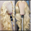 Blonde 30 Inch HD 13x4 Body Wave Lace Wig Raw Black Female Human Hair