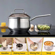 WANGYUANJI Non-Stick Stainless Steel Saucepan