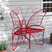 Modern Butterfly Cast Metal Garden Bench