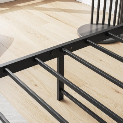 Twin Size Bed Frame, Storage Headboard With Charging Station