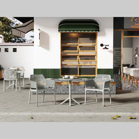 3 Piece Plastic Arm Chair Bistro