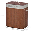 Bamboo Laundry Basket With Lid And String Handles