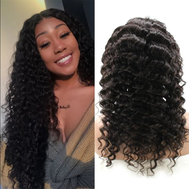 High Density 13x4 Sheer Lace Front Wavy Wig