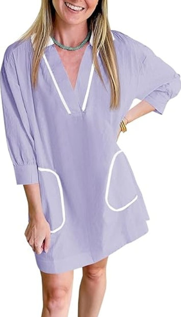 Saodimallsu Womens V Neck Swimsuit Coverup