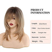 Blonde Wig Long Curly Hair Non-toxic Wig