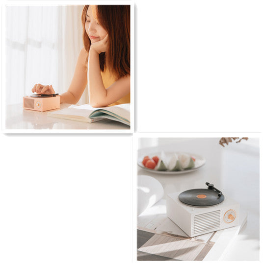 Wireless mini portable retro phonograph Bluetooth speaker