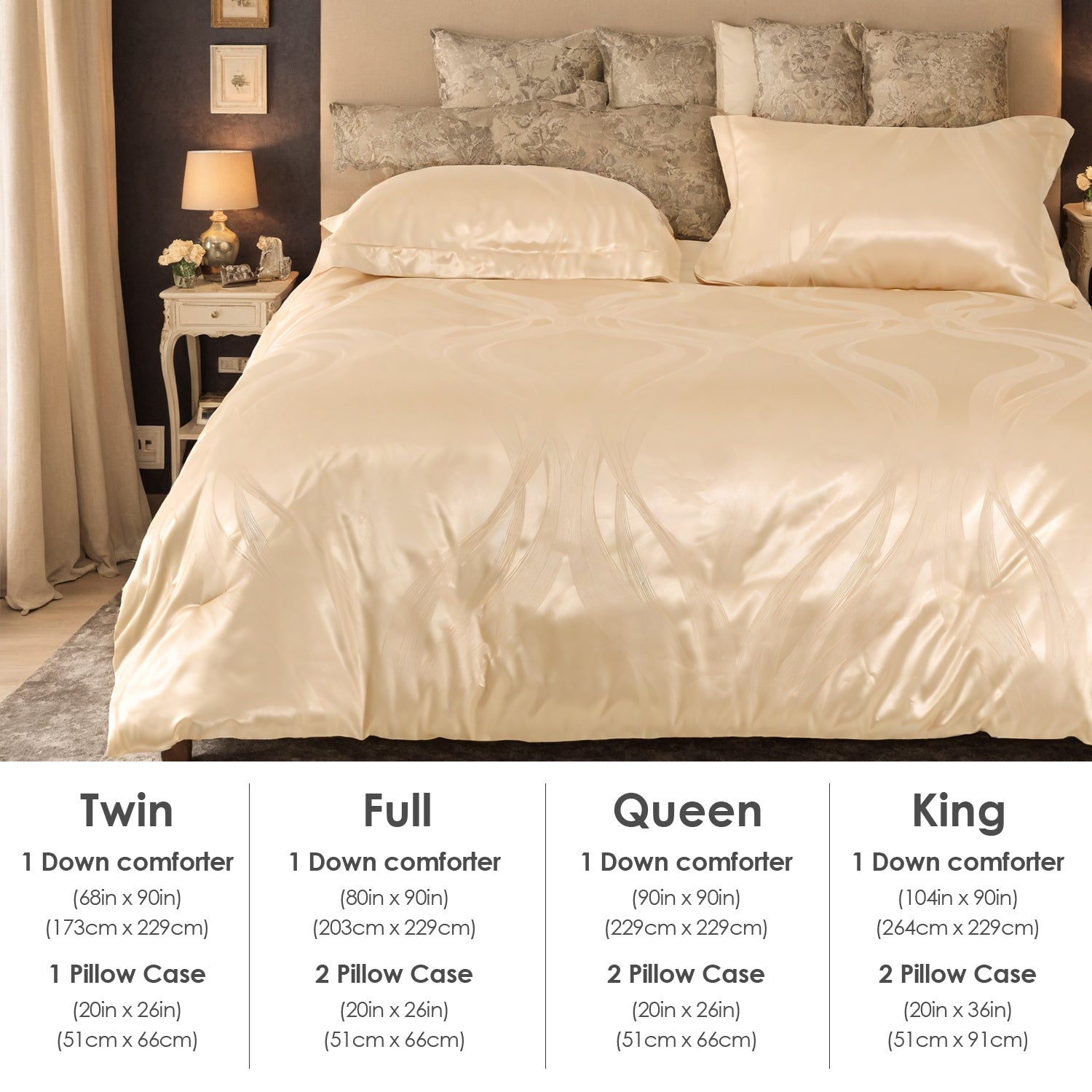 Luxurious Satin Microfiber Bedding