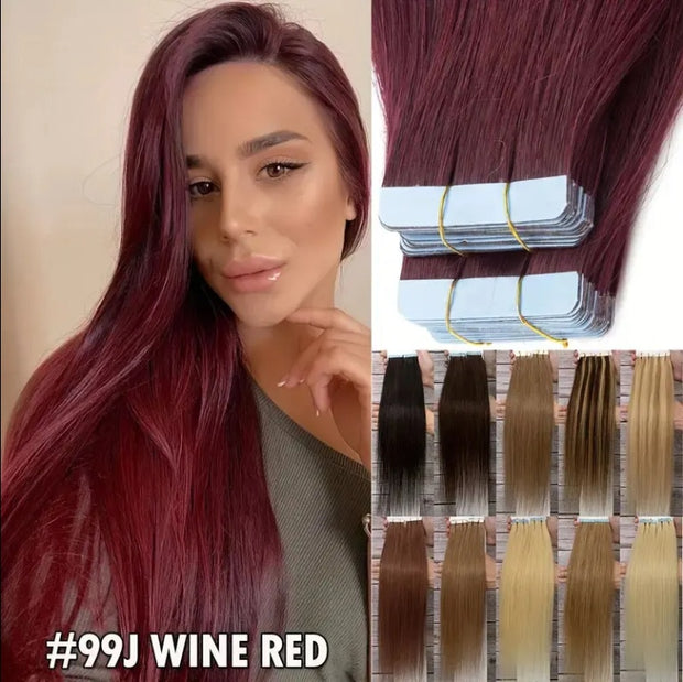 Tape-On Hair Extension Virgin Cuticle Russian