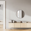 Black Circular Wall Mirror